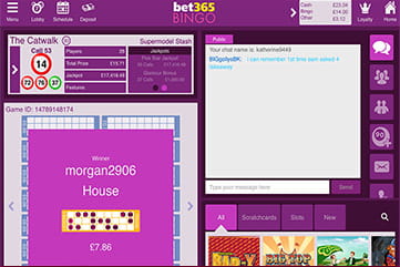 Bet365 Bingo Catwalk Room