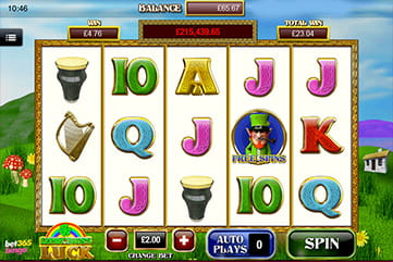 Bet365 Bingo Leprechaun's Luck Slot