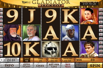 Gladiator Slot at Titan Bingo