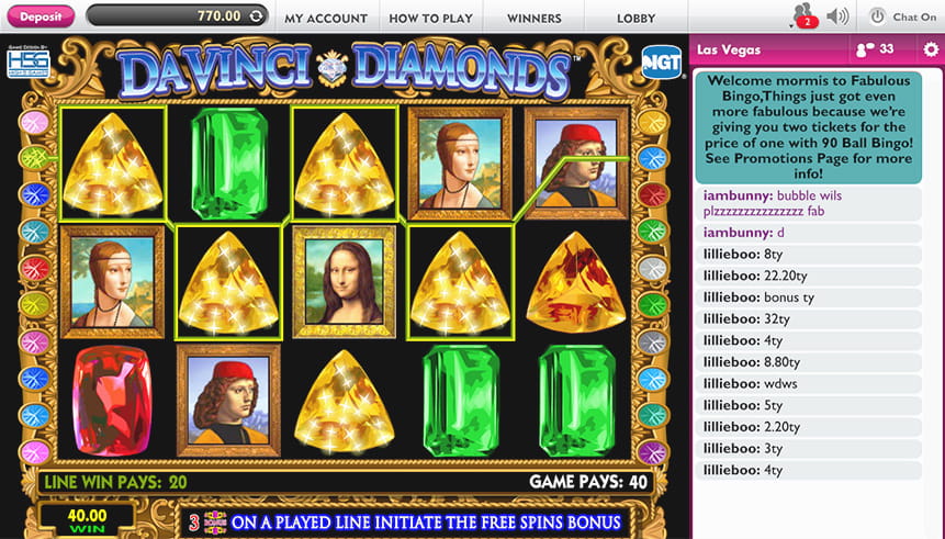  IGT's Davinci Diamonds Slot
