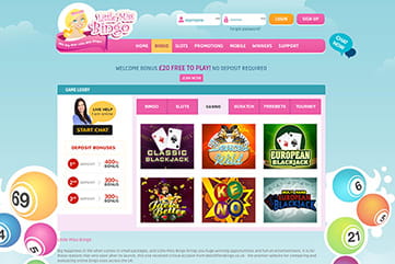 A huge selection of slots, casino games and more on the site