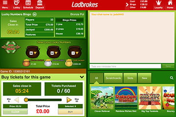 Lucky Numbers Bingo at Ladbrokes