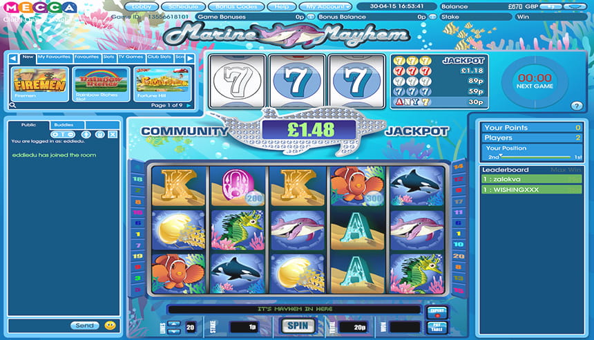 Marine Mayhem – Multiplier Slot in Mecca Bingo