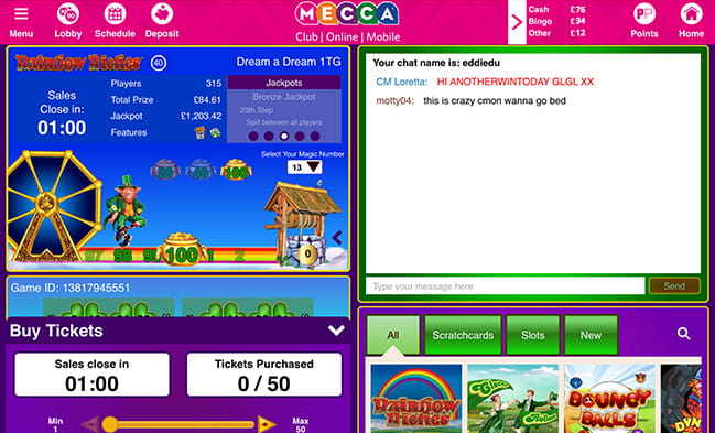 Rainbow Riches at Mecca Mobile