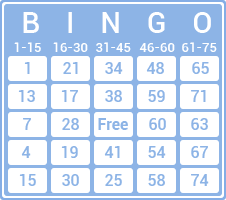 Ticket Preview – 76-Ball Bingo
