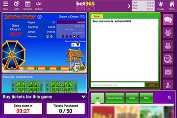 Bet365 Bingo Rainbow Riches Room