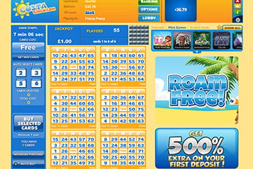 Costa Bingo Freesy Peasy Free Room