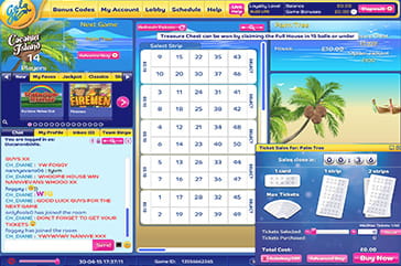 New Coconut Island 50-Ball Bingo Room